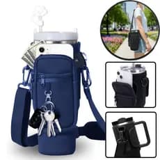 Suporte Para Garrafa De Água Bolsa Porta Garrafas Compatível Com Copo Alça De Ombro Ajustável