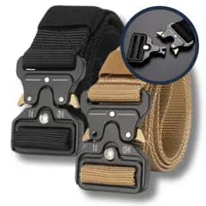 Kit Cinto Tático Militar Engate Rápido Fivela Metal Casual Anti Alérgico Regulável