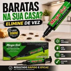 Gel Isca Barata Mega Gel 10g Baraticida Profissional Inseticida Gel Elimina Baratas