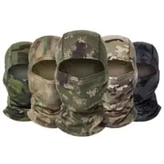 Máscara Facial Com Capuz Camuflada Resistente Ao Vento Para Ciclismo Balaclava Bandana