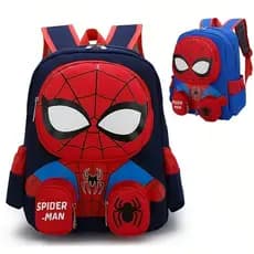Mochila Homem Aranha Cartoon Super Heróis Mochila Menino idade 3-6anos