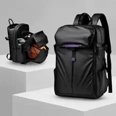 Mochila de Viagem Impermeável Reforçada Para Masculina Feminina, Mochila Executiva Multifunções Para Computador Portátil