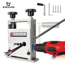 Máquina de stripper de arame manual, ferramenta de stripper de fios de manivela alimentada por broca com 6 canais