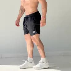 Bermuda Masculina  2 em1 Spartan Forro com suporte para celular