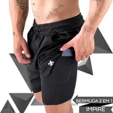 Bermuda Masculina  2 em1 Impire Forro