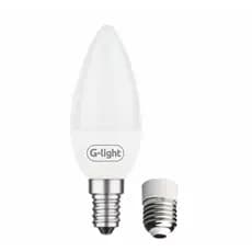 Lâmpada Vela LED G-light C37 4W 6500K Bivolt Lustre Abajur