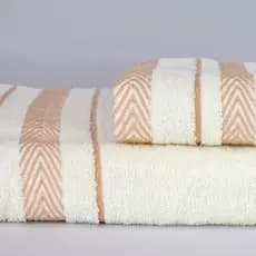 Kit 2 Toalhas de Banho e Rosto, 70x140 cm, Padrão Sólido, 220g/m?