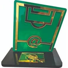 KIT 10 UNIDADES TROFÉU CRAQUE DO JOGO ACRILICO