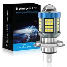 Lâmpada Farol Led Moto H4 Projetor 360º 6000k Motocicleta