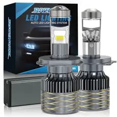 Par Lampada Farol Led Projetor H4 H7 H8 H11 9005 HB3 9006 HB4 Canbus 6500K 100W 30000LM