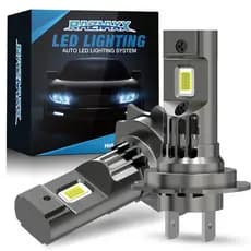 Par Lâmpada Ultra Super Farol Led Mini H4 H7 H8 H11 9005 HB3 9006 HB4 6500K Branco 30000LM