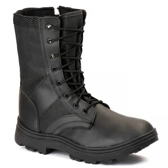 Bota Militar Tatíca Coturno Masculina  Super Conforto Com Zíper