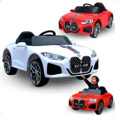 Carro Elétrico Esportivo Infantil 12V 4.5Ah Branco – Controle Remoto, Luzes, Som & Alta Performance