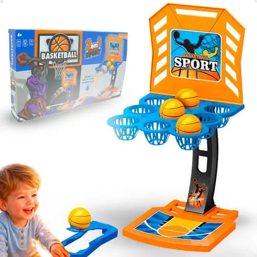 Basquetebol Infantil 2 Em 1 Brinquedo Kit Bola Tabela Bomba