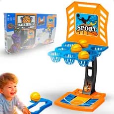 Basquetebol Infantil 2 Em 1 Brinquedo Kit Bola Tabela Bomba