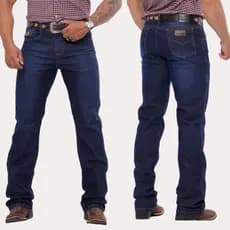 Calça Rodeio COUNTRY TRADICIONAL MASCULINA Boiadeiro Elastano Montaria Jeans Grosso