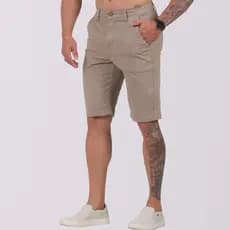 BERMUDA MASCULINA Casual Sarja Social Brim Sport Fino LYCRA Bolso Embutido