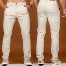 CALÇA MASCULINA SARJA Casual Alfaiataria Sarja Sport Fino, Com Lycra Tecido Premium