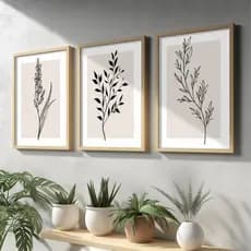 Quadro decorativo moldura minimalista sala quarto moderno grande