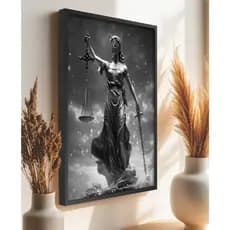 QUADROS DECORATIVOS PARA SALA ESCRITÓRIO QUARTO DIREITO ADVOCACIA DEUSA DA JUSTIÇA