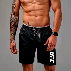 Short Bermuda Mauricinho Antiodor Esportiva  U-F -C 02 -  Academia, Skate, Basquete, Corrida Tactel