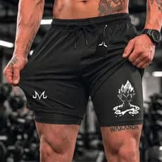 Bermuda Compressão Duplo Masculina 2 Em 1 Short Academia Halena