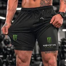 Bermuda Compressão Duplo Masculina 2 Em 1 Short Academia Halena