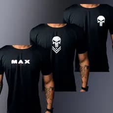 Kit 3 Camisa Dry Fit JUSTI Mix Suplemento esportiva academia Treino