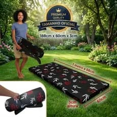 Colchonete 188x60x3cm  para camping acampamento ao ar livre - envio imediato