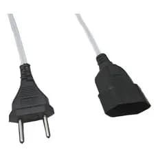 Kit Com 3x Par De Plug Tomada Macho Femea 10a 2p Chicote