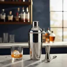 Coqueteleira Inox 500ml Profissional Mixologia Drink Bar Barman Elegante Resistente