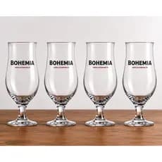 Kit 4 Taças de Cerveja Bohemia Pilsen 380ml Vidro Original Ambev