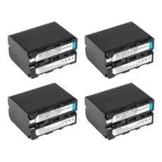 Kit 4X Bateria Np F970 7200mah Para Iluminadores De Led YN360 YN600 YN660 Yongnuo