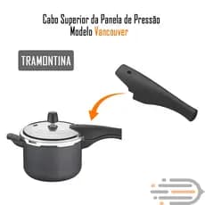 Cabo Superior Panela Pressão Vancouver 3L 4,5L 6L | Tampa Baquelite Antitérmico