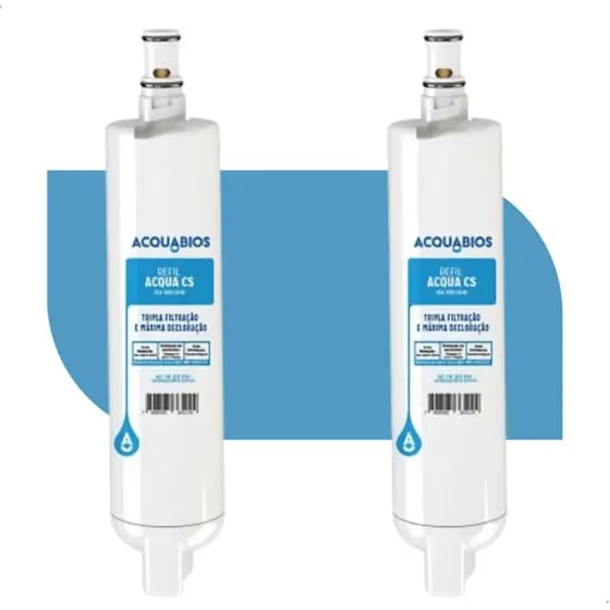 Kit 2 Refil Filtro Vela Compatível Com Purificador Consul Facilite CS Cpc30 Cpc31 Cpb34 Cpb35 Cpb36