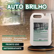 Renova Pisos Antigos Cera Líquida Antiderrapante Para Cerâmicas Porcelanatos Auto Brilho 5L
