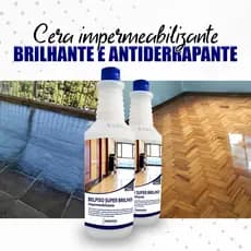 KIT 2 Ceras Super Brilho Pronto Uso P/ Cerâmicas e Amadeirados
