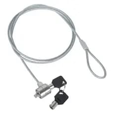 Cabo de Segurança Para Notebook Com Trava e 2 Chaves – Cadeado Antifurto de Aço Compatível Com PC e Laptop -WYL