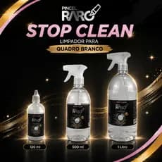 Limpador Profissional Quadro Branco Pincel Raro - Remove Tinta Permanente e Cola - Restaura o Brilho da Lousa - Spray
