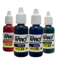 Kit 4 Tinta P Marcador Quadro Branco 20ml Universal Recarga