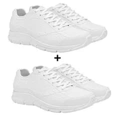 Kit Tênis Feminino Enfermagem Hospital Limpeza Impermeável Branco