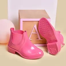 Coturno Infantil bota galocha Meninas para frio e chuva Injetada Em Pvc Promoção Lançamento