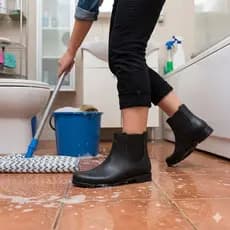 Bota De Borracha Feminina Faxina Hospital Enfermagem Impermeável