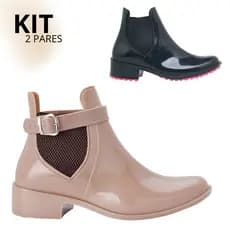 Kit Bota Macia Feminina Galocha Inverno