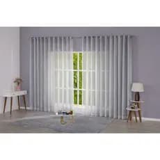 Cortina Linho Voil Flame 7,00 x 2,50/2,60/2,80 mts Linho Sem Forro