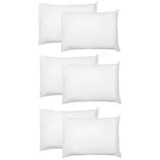 Kit 6 Travesseiros Antialérgico Impermeável 50x70 Firme Fibra Siliconada