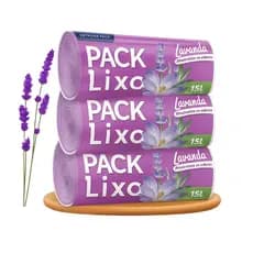 Saco de Lixo Perfumado Kit 1/2/4 Grande 15 Litros 60/120/240un Perfumado Lavanda Neutraliza Odor Banheiro Pia Cheiroso