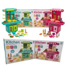 Mini Cozinha Infantil/ Completa My - Little Chef Com 35 Peças E Acessórios Fogão Geladeira Brinquedo Brind