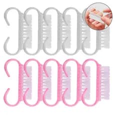 10un Mini Escovinhas Manicure De Unha Tira Pó Salão Limpeza