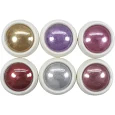 Kit 6 Pó Cromo Metalizado Unhas Cromado Decoração
